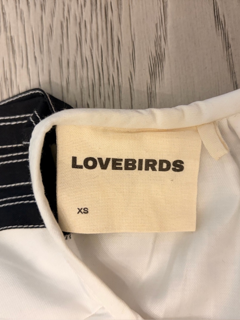 Lovebirds Cinched Colorblock A-Line Black & White Dress Size XS - Picture 9 of 13